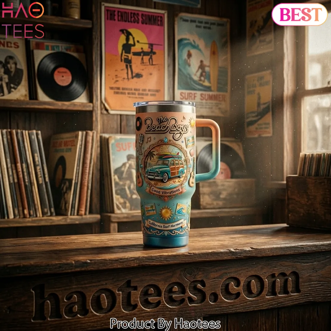 The Beach Boys Good Vibrations 40oz Tumbler With Handle