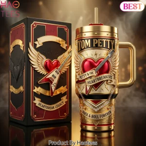 Tom Petty & The Heartbreakers Heartbreak Legacy Gold Premium Tumbler