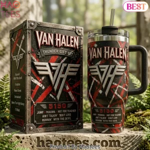 Van Halen 5150 Album Art Design Handled Tumbler