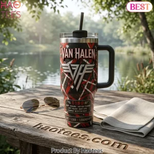 Van Halen 5150 Album Art Design Handled Tumbler