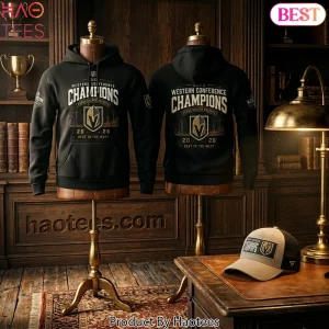 Vegas Golden Knights 2026 Western Conference Champions Forged In Gold Hoodie