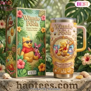 Winnie the Pooh Honey Garden Collector Series 40oz Tumbler with Handle