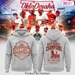Oklahoma Sooners Baseball 2026 National Champions Hoodie