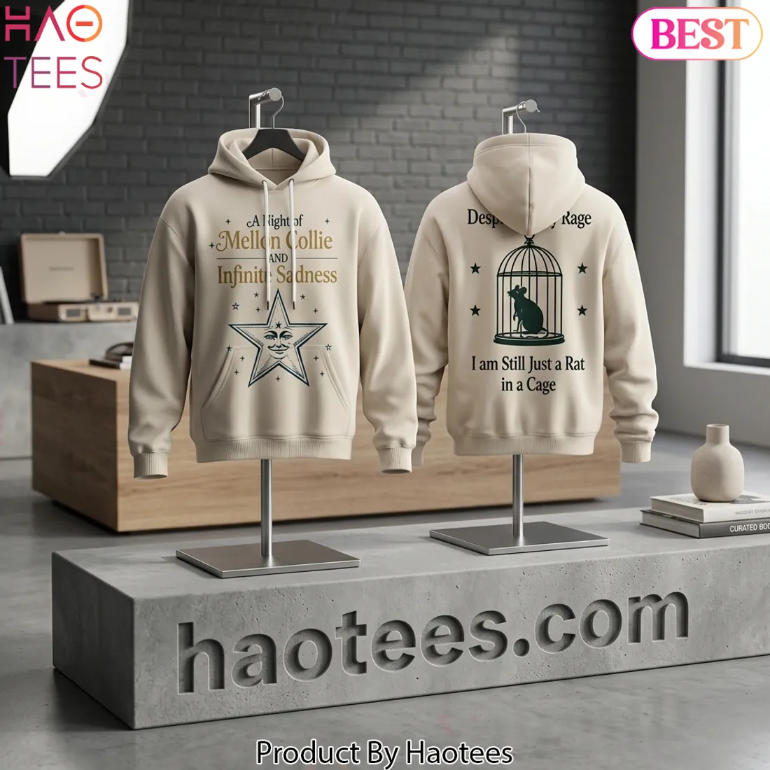A Night of Mellon Collie AND Infinite Sadness Rat in Cage Hoodie