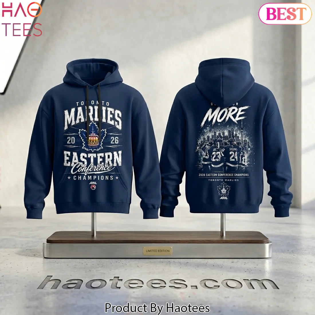 Toronto Marlies 2026 Eastern Conference Champions Commemorative Hoodie Toronto Marlies 2026 Eastern Conference Champions Commemorative Hoodie