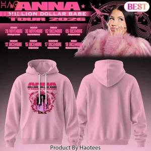 Anna Million Dollar Babe Tour 2026 Pink Concert Hoodie
