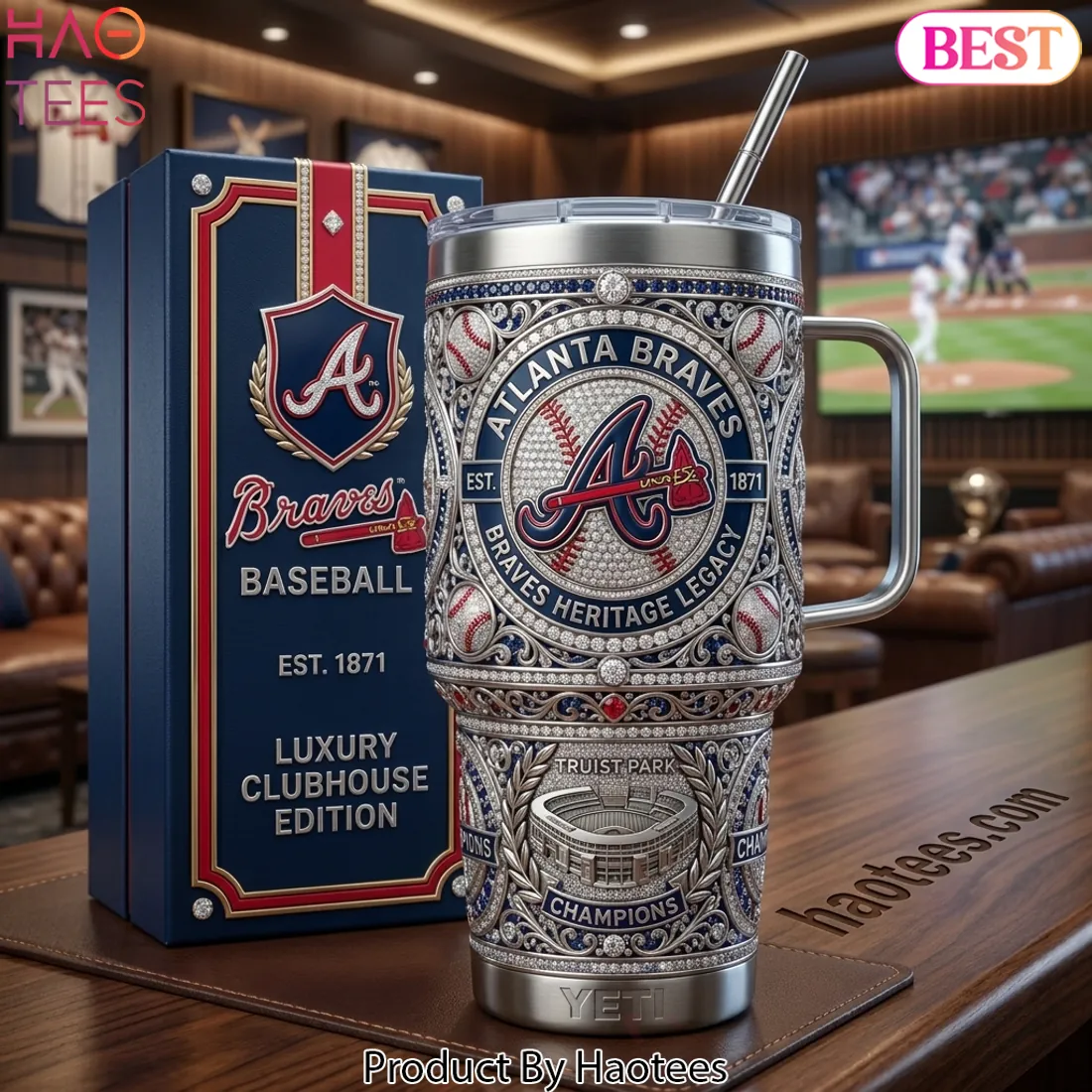 Atlanta Braves Heritage Legacy Luxury Clubhouse Edition Tumbler