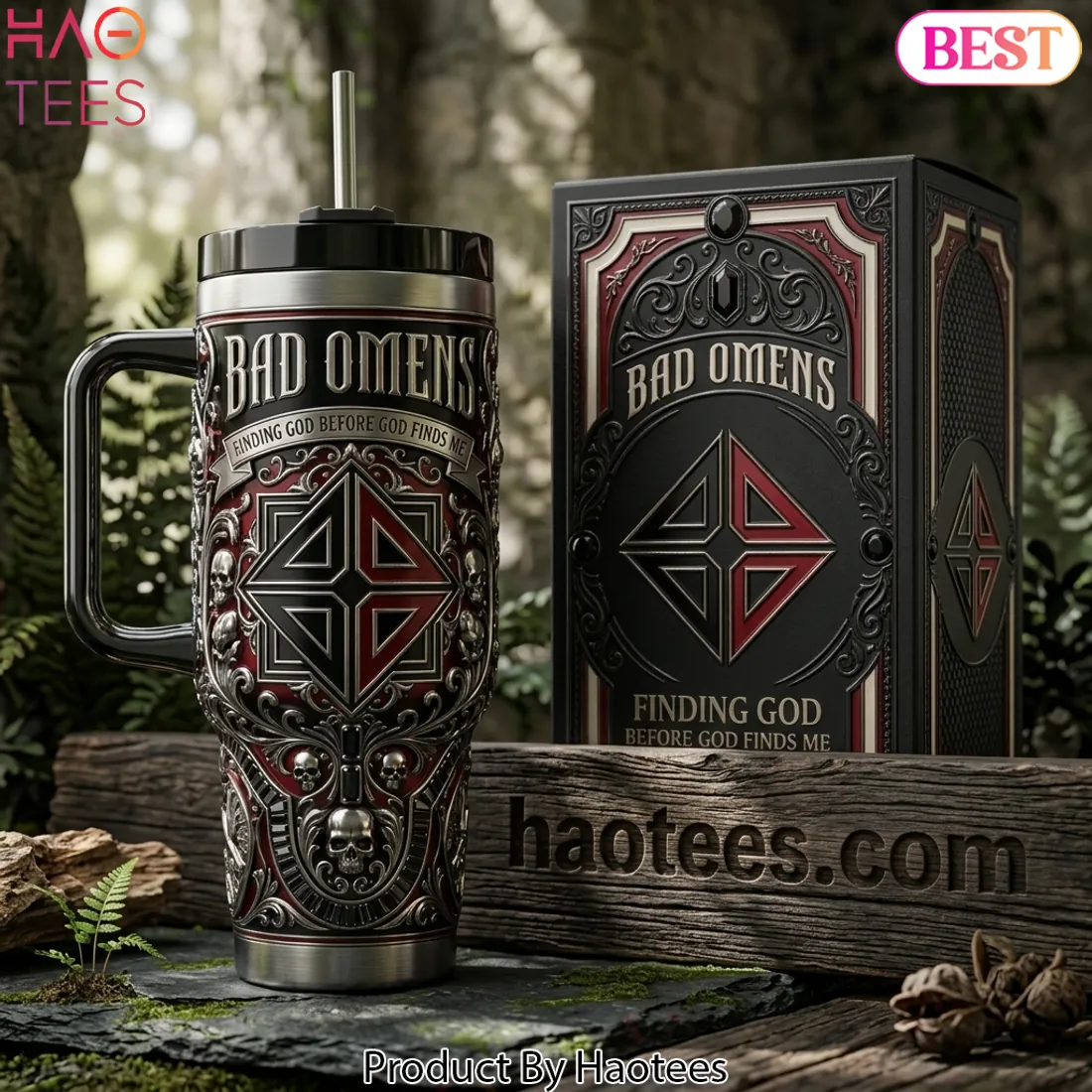 Bad Omens Finding God Before God Finds Me Ornate Tumbler Bad Omens Finding God Before God Finds Me Ornate Tumbler