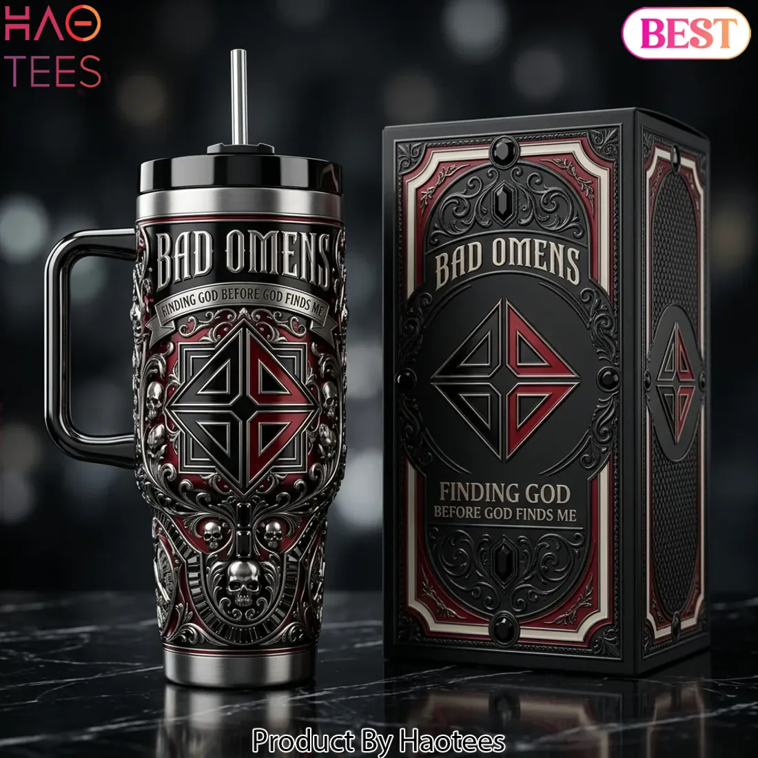 Bad Omens Finding God Before God Finds Me Ornate Tumbler Bad Omens Finding God Before God Finds Me Ornate Tumbler