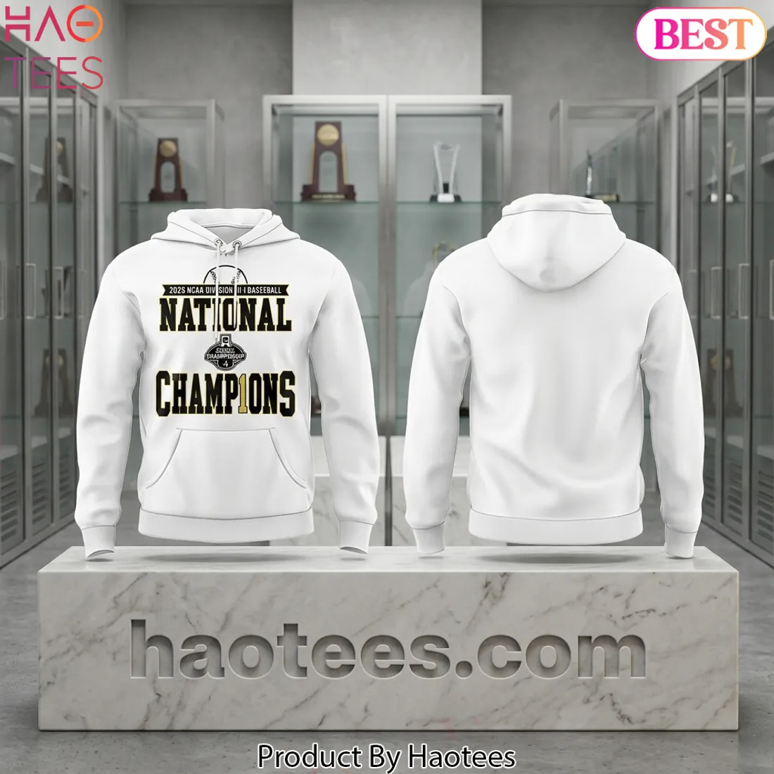 Big Red 2026 NCAA Division III Baseball National Champions Commemorative Hoodie