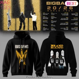 BIGBANG 20/26 World Tour Commemorative Black Graphic Hoodie