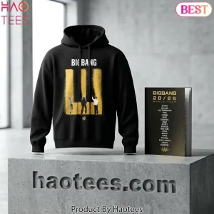 BIGBANG 20/26 World Tour Concert Merch Black Graphic Hoodie