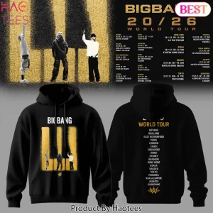 BIGBANG 20/26 World Tour Concert Merch Black Graphic Hoodie