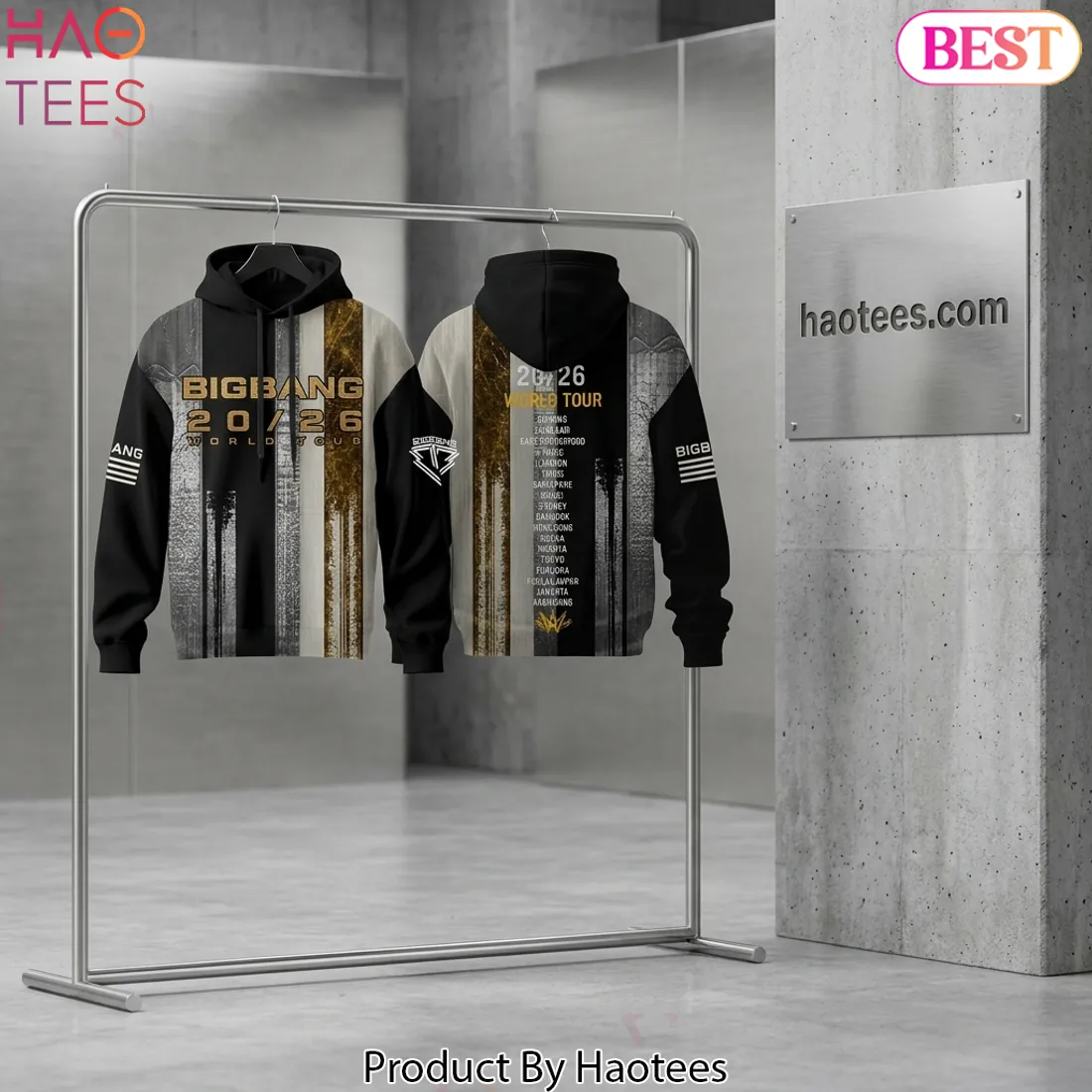 BIGBANG 20/26 World Tour Concert Merchandise Graphic 3D Print Hoodie BIGBANG 20/26 World Tour Concert Merchandise Graphic 3D Print Hoodie