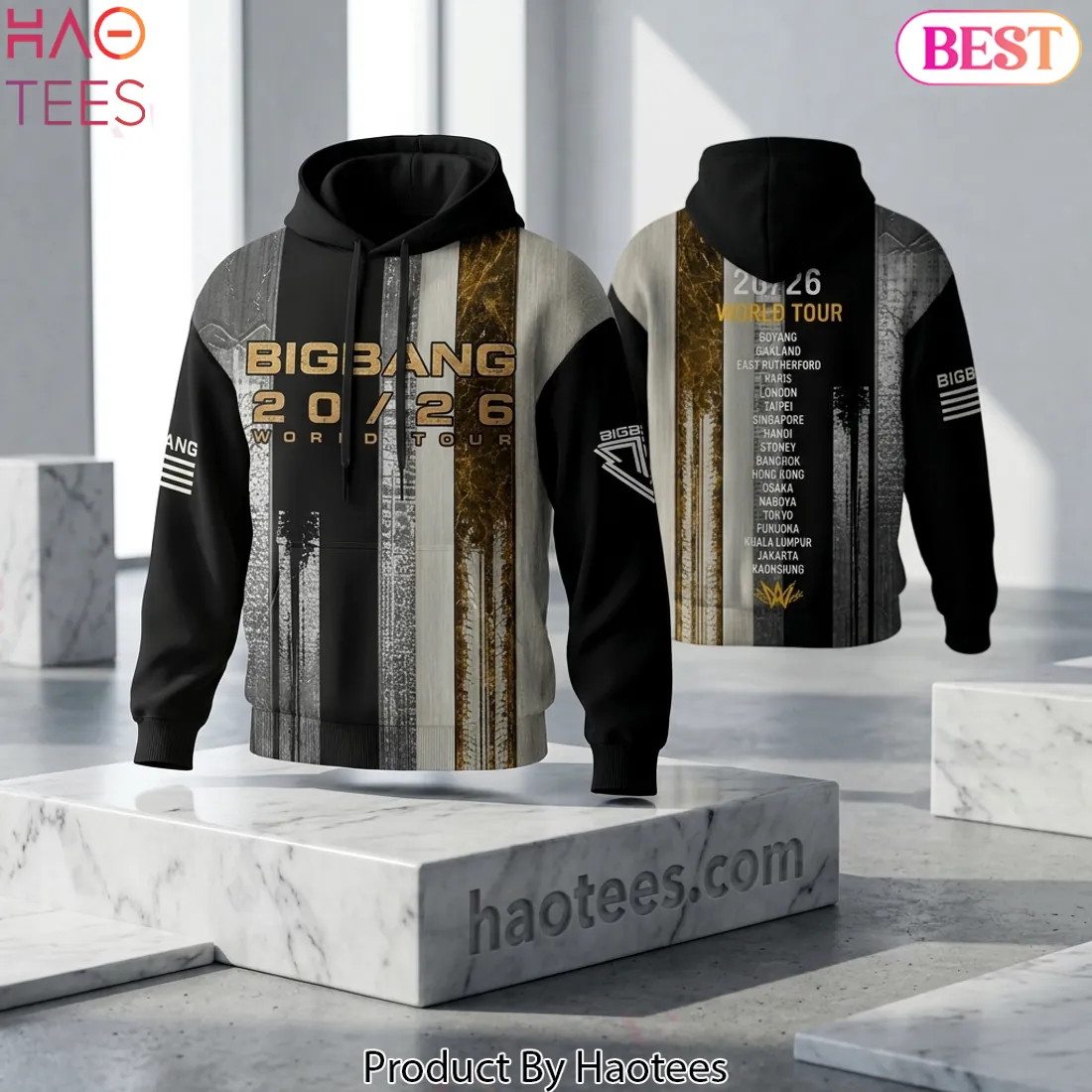 BIGBANG 20/26 World Tour Concert Merchandise Graphic 3D Print Hoodie BIGBANG 20/26 World Tour Concert Merchandise Graphic 3D Print Hoodie