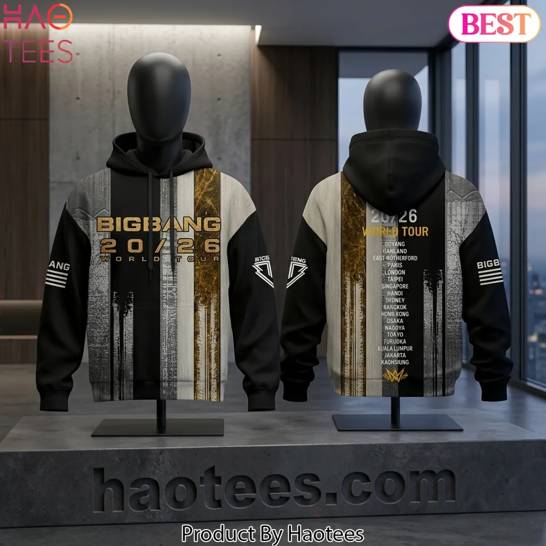 BIGBANG 20/26 World Tour Concert Merchandise Graphic 3D Print Hoodie