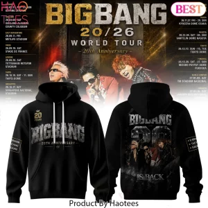 BIGBANG 20th Anniversary World Tour Commemorative Graphic Hoodie