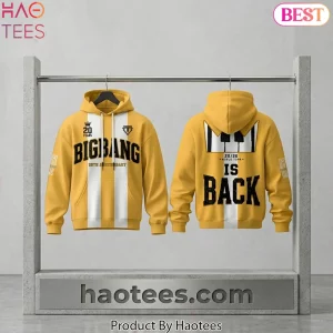 Bigbang 20th Anniversary World Tour Yellow Striped Pullover Hoodie