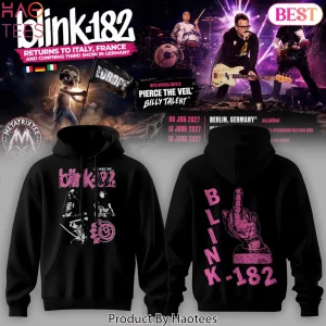 Blink-182 Europe Tour 2027 Pierce The Veil Billy Talent Hoodie