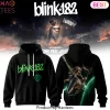 Blink-182 Europe Tour Never Grew Up Bunny Rocket Graphic Hoodie