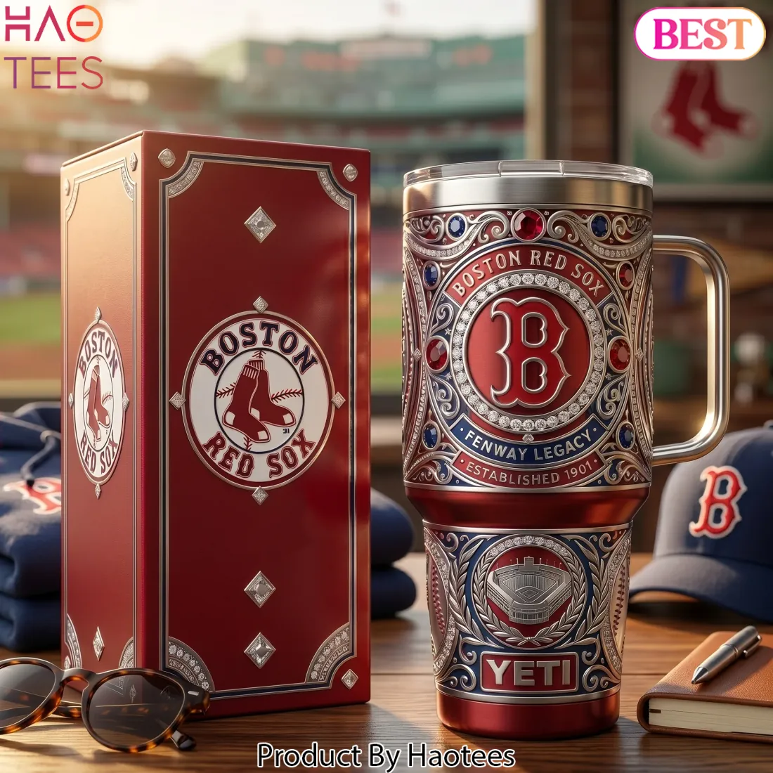 Boston Red Sox Fenway Legacy Established 1901 Luxury 40oz Tumbler with Handle Boston Red Sox Fenway Legacy Established 1901 Luxury 40oz Tumbler with Handle