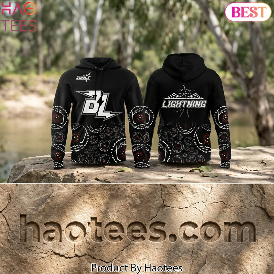 Brisbane Lightning AIHL Indigenous Art Limited Edition Hoodie