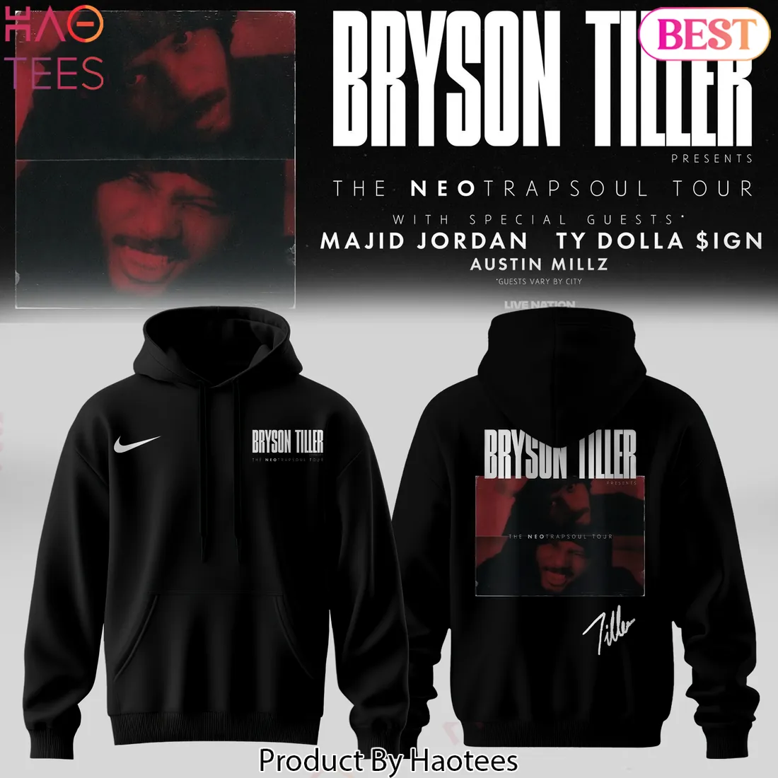 Bryson Tiller The Neo Trapsoul Tour Hoodie Bryson Tiller The Neo Trapsoul Tour Hoodie