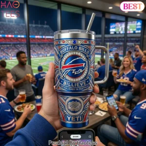 Buffalo Bills Luxury Jeweled 40 oz Yeti Tumbler