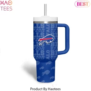 Buffalo Bills Personalized Name and Number Insulated 40oz Travel Tumbler