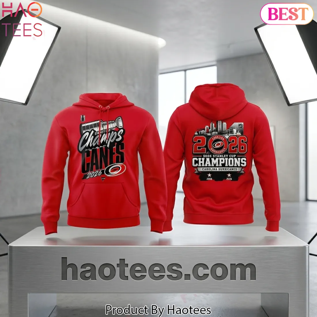 Carolina Hurricanes 2026 Stanley Cup Champions Commemorative Hoodie Carolina Hurricanes 2026 Stanley Cup Champions Commemorative Hoodie