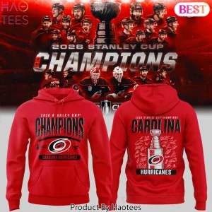 Carolina Hurricanes 2026 Stanley Cup Champions Hoodie Carolina Hurricanes 2026 Stanley Cup Champions Hoodie