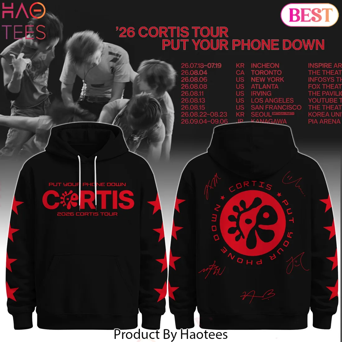 CORTIS 2026 Tour “Put Your Phone Down” Hoodie CORTIS 2026 Tour “Put Your Phone Down” Hoodie