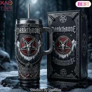 Darkthrone Blaze in the Northern Sky Black Metal Gothic 40oz Tumbler with Lid and Straw