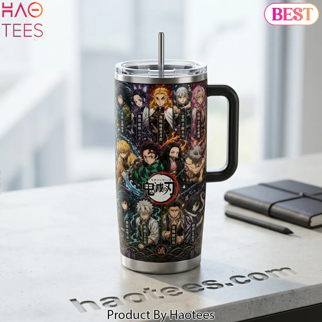 Demon Slayer Kimetsu no Yaiba Anime Characters Stainless Steel Travel Mug Tumbler