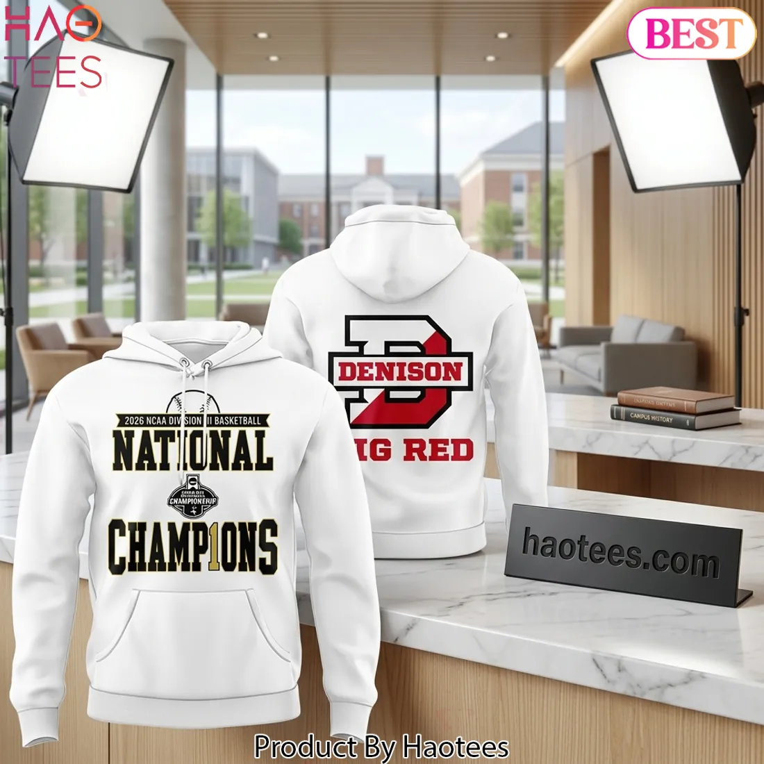 Denison Big Red 2026 NCAA Division III National Champions Commemorative Hoodie