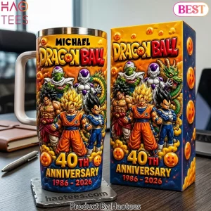 Dragon Ball 40th Anniversary 1986-2026 Personalized 3D Inflated Insulated Tumbler