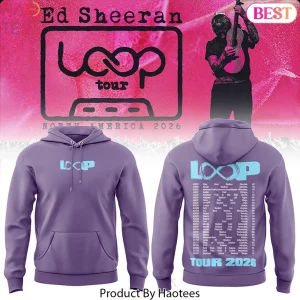 Ed Sheeran Loop Tour 2026 North America Concert Dates Purple Hoodie