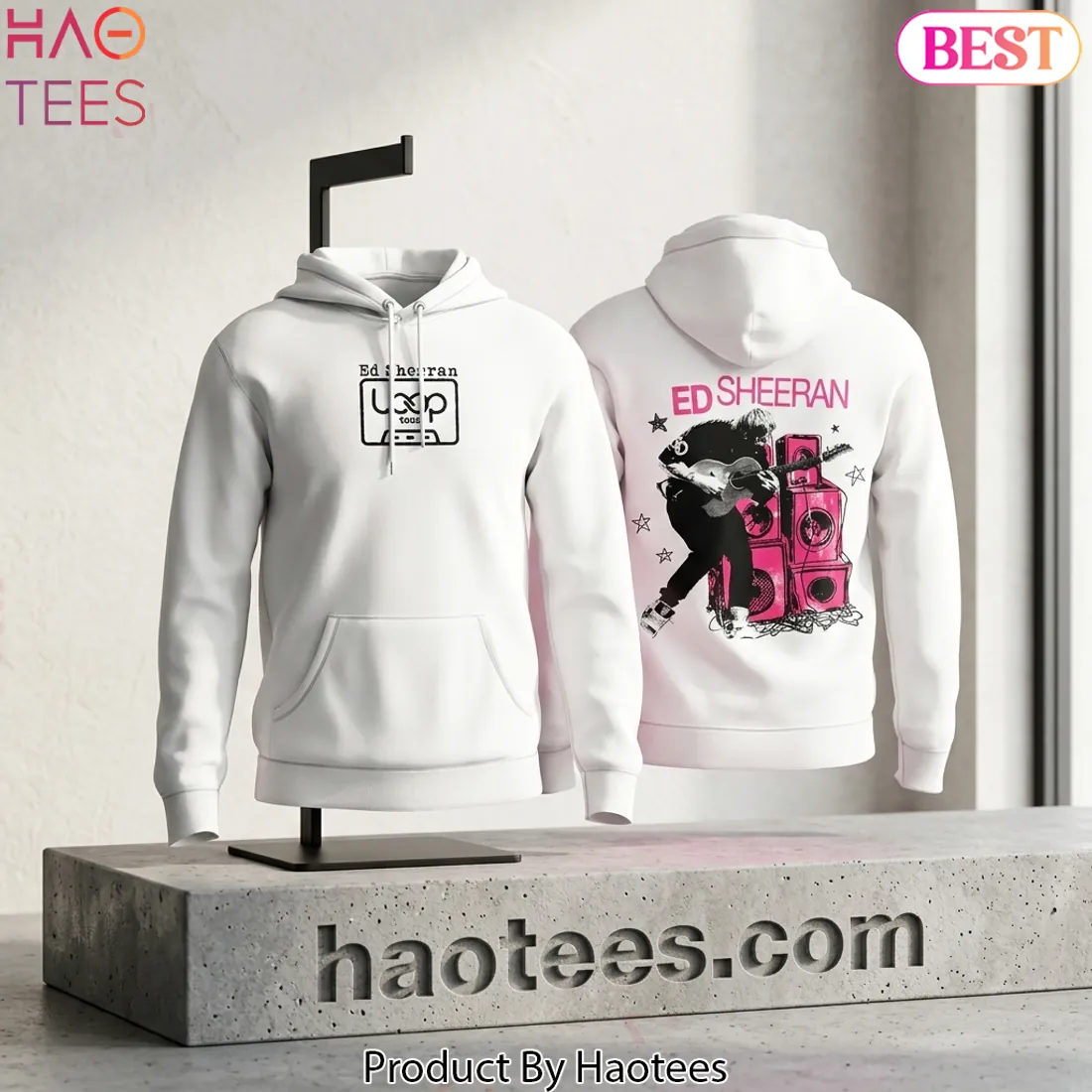 Ed Sheeran Loop Tour 2026 North America Concert Graphic Pullover Hoodie