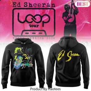 Ed Sheeran Loop Tour North America 2026 Commemorative Graphic Hoodie