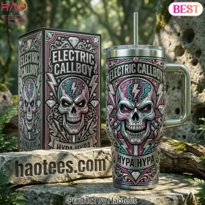 Electric Callboy Hypa Hypa Rebel Edition Premium Skull Insulated 40oz Tumbler Electric Callboy Hypa Hypa Rebel Edition Premium Skull Insulated 40oz Tumbler