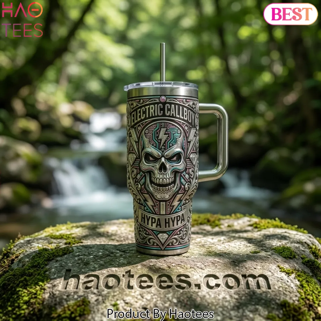 Electric Callboy Hypa Hypa Rebel Edition Premium Skull Insulated 40oz Tumbler