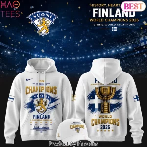 Finland Suomi IIHF World Champions 2026 Commemorative Hoodie