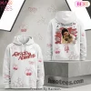 Gracie Abrams The Look At My Life Tour Cherry Stars White Hoodie