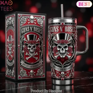 Guns N’ Roses Appetite For Destruction Skull Roses Tumbler