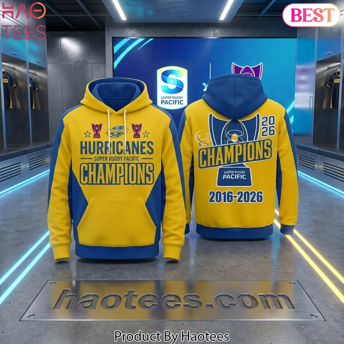 Hurricanes 2026 Super Rugby Pacific Champions Commemorative Hoodie Hurricanes 2026 Super Rugby Pacific Champions Commemorative Hoodie