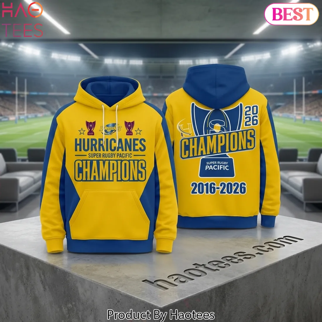 Hurricanes 2026 Super Rugby Pacific Champions Commemorative Hoodie Hurricanes 2026 Super Rugby Pacific Champions Commemorative Hoodie
