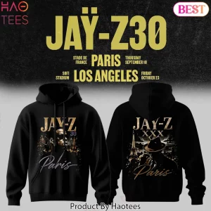 Jay-Z 30 Show Paris 2026 Edition Concert Graphic Hoodie