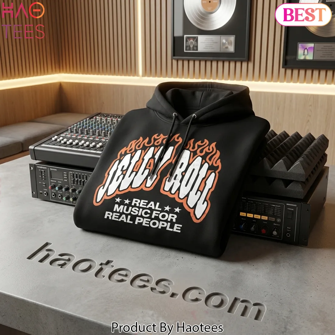 Jelly Roll The Little Ass Shed Tour Official Black Hoodie