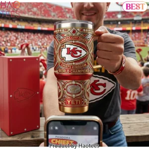 Kansas City Chiefs World Champions Luxury YETI Insulated Tumbler