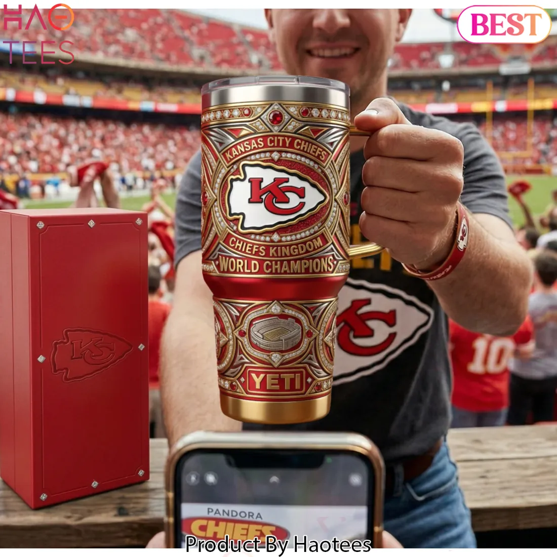 Kansas City Chiefs World Champions Luxury YETI Insulated Tumbler Kansas City Chiefs World Champions Luxury YETI Insulated Tumbler